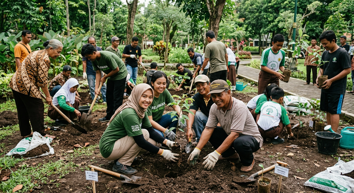Penanaman Pohon Bersama Komunitas LIVESGP SARMI Hijau