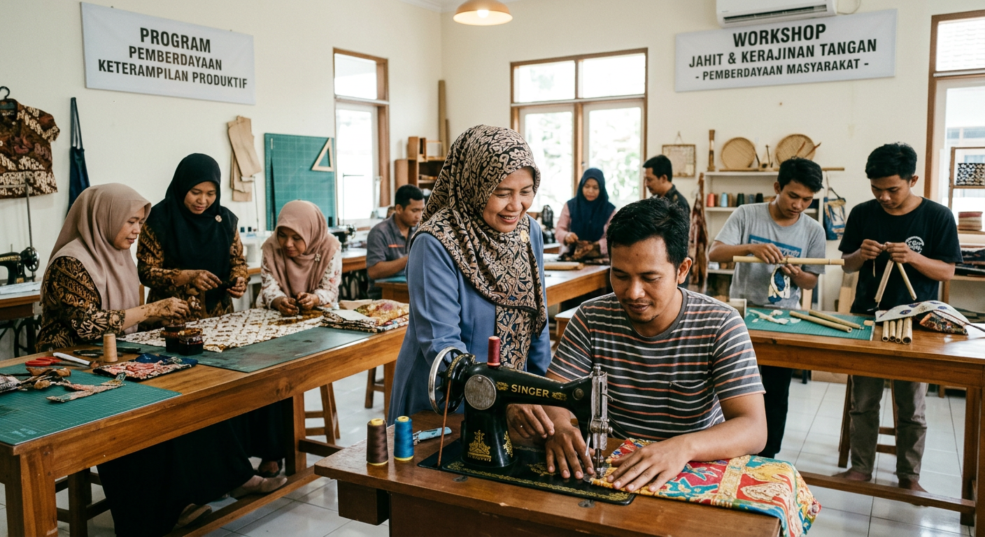 LIVESGP SARMI Berdaya - Program pemberdayaan masyarakat dan peningkatan keterampilan produktif.